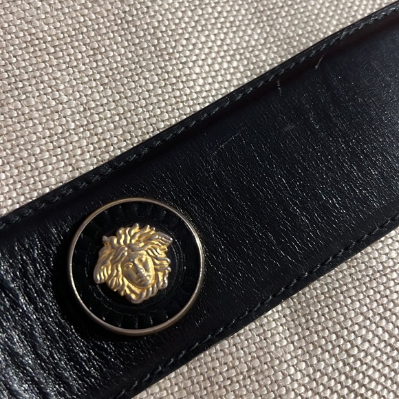 Versace Black Medusa Belt Gianni